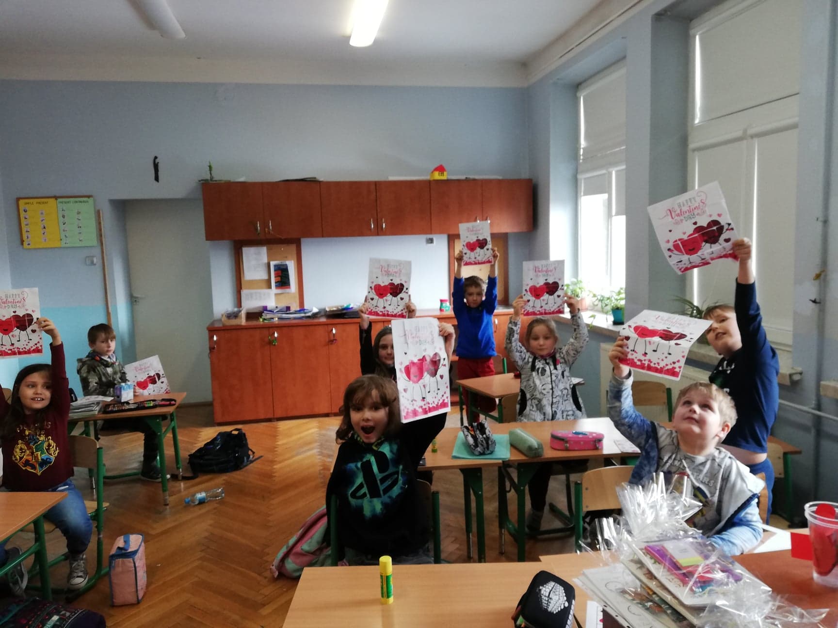Walentynki w klasie 2A